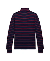 Polo Ralph Lauren Big Boys Striped Cotton Quarter-Zip Pullover Sweatshirt