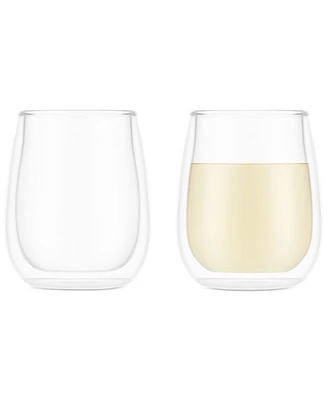 Bodum Skal Double-Walled White Wine Glasses, Set of 2