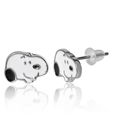 Peanuts Snoopy Enamel 6 Piece Earring Set, Studs and Hoops