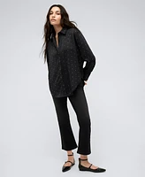 Kenneth Cole Women's Button-Front Oversized Shirt