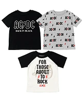 Ac/Dc Toddler Boys 3 Pack T-Shirts to