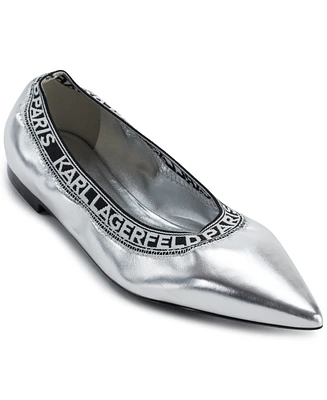 Karl Lagerfeld Paris Women's Vinette Pointed Toe Ballet Flats