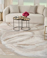 Inspire Me! Home Decor Brushstrokes BSK01 7'10"x9'10" Area Rug