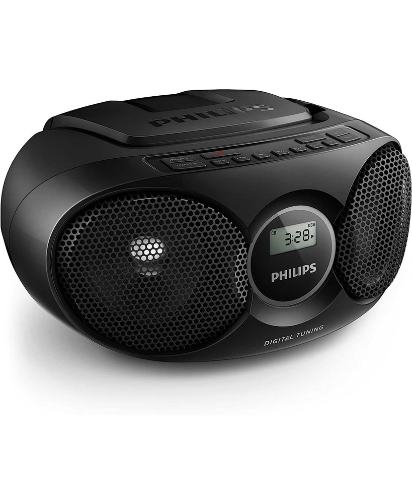 Philips Portable Cd Player Usb Boombox - Dynamic Bass Boost, Fm Radio, Aux Input, Compact Design, Ac Power, Easy-to-Use Controls