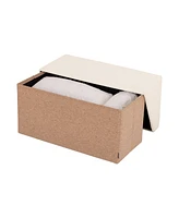 Seville Classics The Vineyard Collection Cork Storage Trunk Ottoman