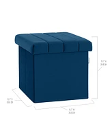 Seville Classics Tufted Storage Ottoman