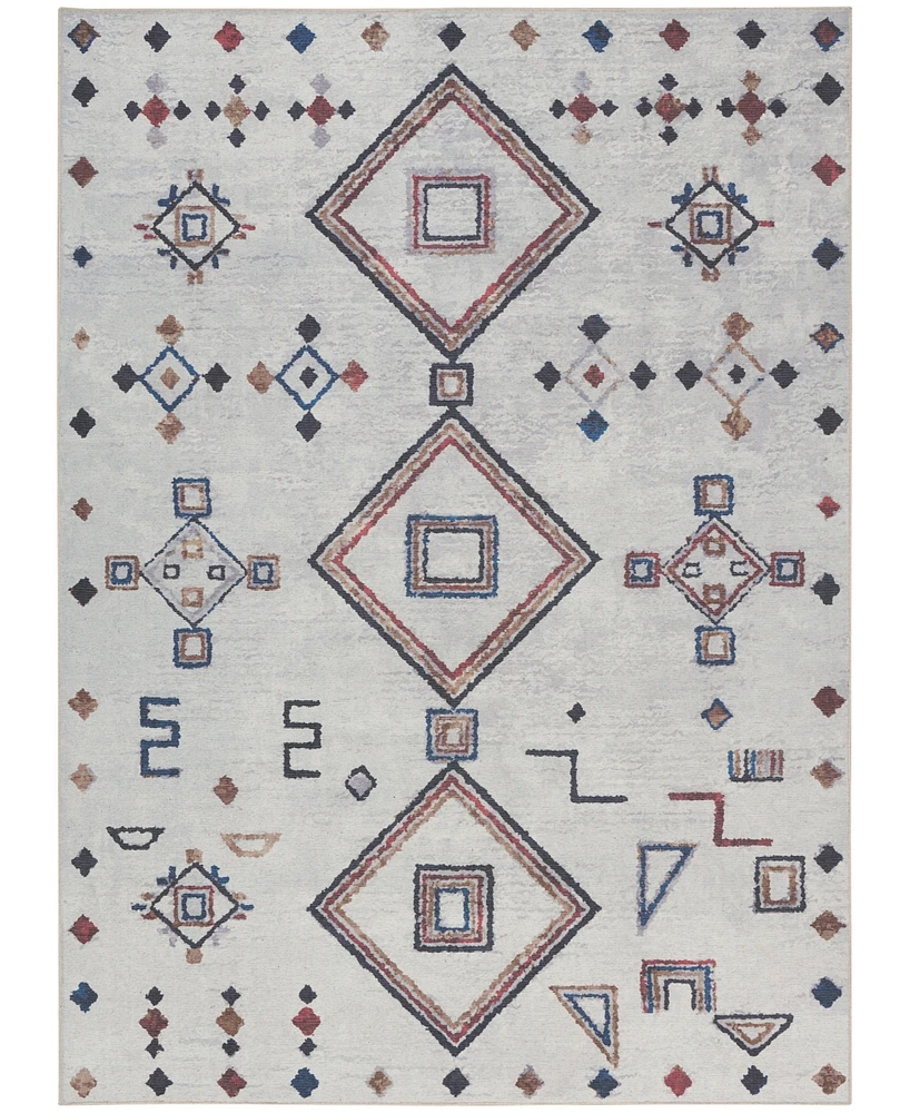 Nicole Curtis Machine Washable Series 1 SR108 7'10''x9'10'' Area Rug