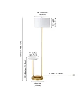 Hudson & Canal 65.75" Metal Jacinta Floor Lamp