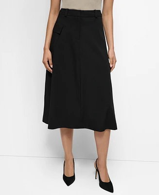 Dkny Women's Cargo-Pocket Midi Skirt