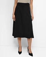 Dkny Women's Cargo-Pocket Midi Skirt