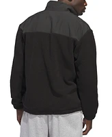 adidas Men's Loose-Fit Full-Zip Fleece Jacket