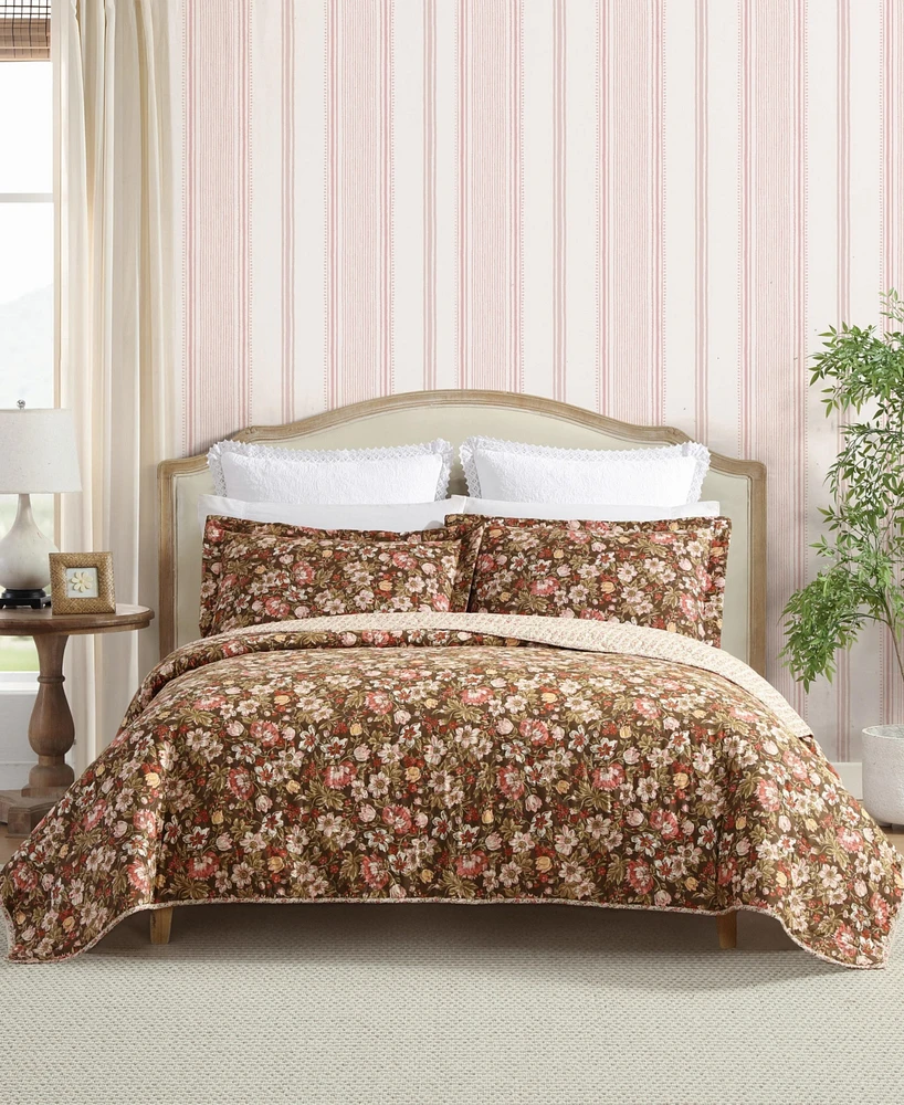 Laura Ashley Marta Reversible -Pc. Quilt Set