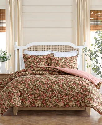 Laura Ashley Bloomsbury Reversible -Pc. Comforter Set