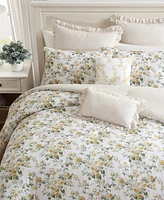 Laura Ashley Roses Reversible -Pc. Comforter Set