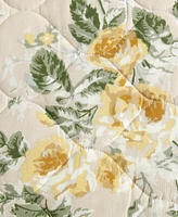 Laura Ashley Roses Reversible -Pc. Quilt Set