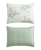 Laura Ashley Toile Delight Reversible -Pc. Comforter Set