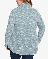 Ruby Rd. Plus Size Cowl Neck Cozy Boucle Knit Top