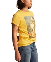 Lucky Brand Women's Cotton Floral Still Life Boyfriend Tee