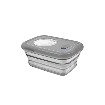Minimal Silicone Container Collapsible - 660ml - Grey - Set of 6