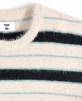 Mode of One Men's Long-Sleeve Eyelash Stripe Sweater, Exclusively at Macy's