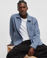 Mode of One Men's Long-Sleeve Knit Trucker Jacket, Exclusively at Macy's