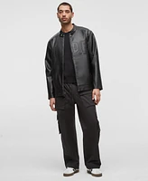 Mode of One Men's Faux-Leather Moto Jacket, Exclusively at Macy's