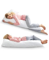 Cheer Collection Natural Kapok L Shape Pillow, 54" x 28"