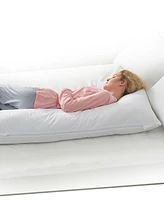 Cheer Collection Natural Kapok L Shape Pillow, 54" x 28"