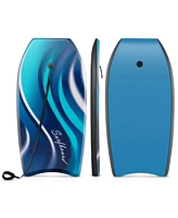 Costway 41" Lightweight Body Board with Eps Core Xpe Deck Hdpe Bottom Crescent Tail