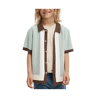 Cotton On Boys Knitted Short Sleeve Shirt