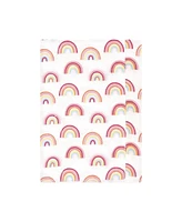 Hudson Baby Girls Cotton Flannel Burp Cloths -Pack, Sunshine And Rainbows