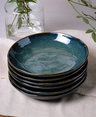 Porto Brasil Stoneware Pasta Bowls, Set of 6