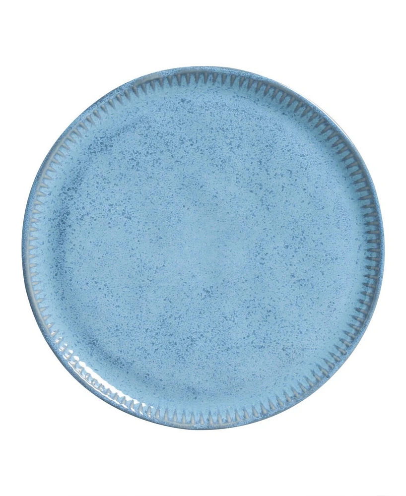 Porto Brasil Stoneware Linhas Dessert Plates, Set of 6