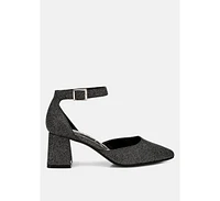 London Rag Taznia Glitter Block Heel Sandals