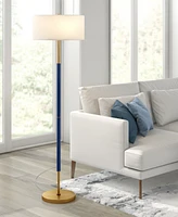 Hudson & Canal 61.5" Metal Simone 2-Light Floor Lamp