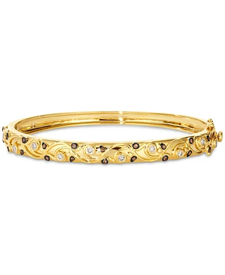 Le Vian Nude Diamond & Chocolate Diamond Bangle (3/8 ct. t.w.) in 14k Honey Gold