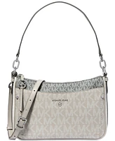 Michael Michael Kors Jet Set Charm Logo Medium Top Zip Pochette Crossbody