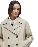 Barbour Women's Maisy Short Double-Breasted Trench Coat