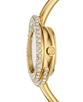 Tory Burch Women's The Miller Gold-Tone Stainless Steel Bangle Bracelet Watch 25mm