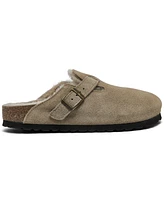 Birkenstock Women's Boston Shearling Suede Leather Clogs from Finish Line