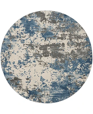 Nourison Home Rustic Textures RUS08 7'10"x7'10" Round Area Rug