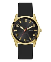 Guess Men's Analog Black Silicone Watch 42mm