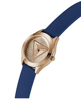 Guess Women's Analog Blue Silicone Watch 34mm