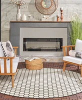 Nourison Home Twist Reversible TWS01 8'x8' Round Area Rug