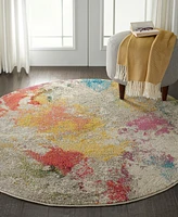 Nourison Home Celestial CES12 4'x4' Round Area Rug