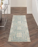 Nourison Home Interlock ITL06 2'3"x7'6" Runner Area Rug