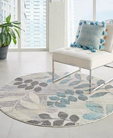 Nourison Home Tranquil TRA01 4'x4' Round Area Rug