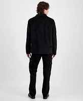 Guess Mens Felt Overshirt Graphic T Shirt Cargo Pants