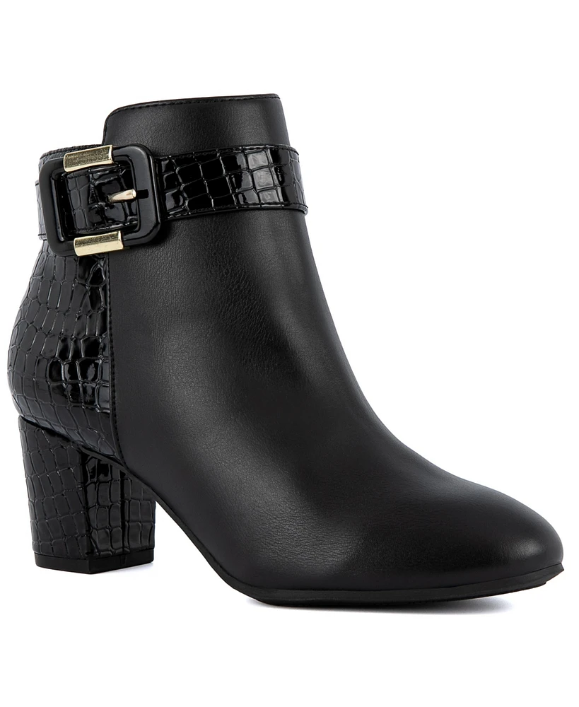 Jones New York Women's Ivyy Buckle Block Heel Booties