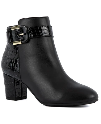 Jones New York Women's Ivyy Buckle Block Heel Booties